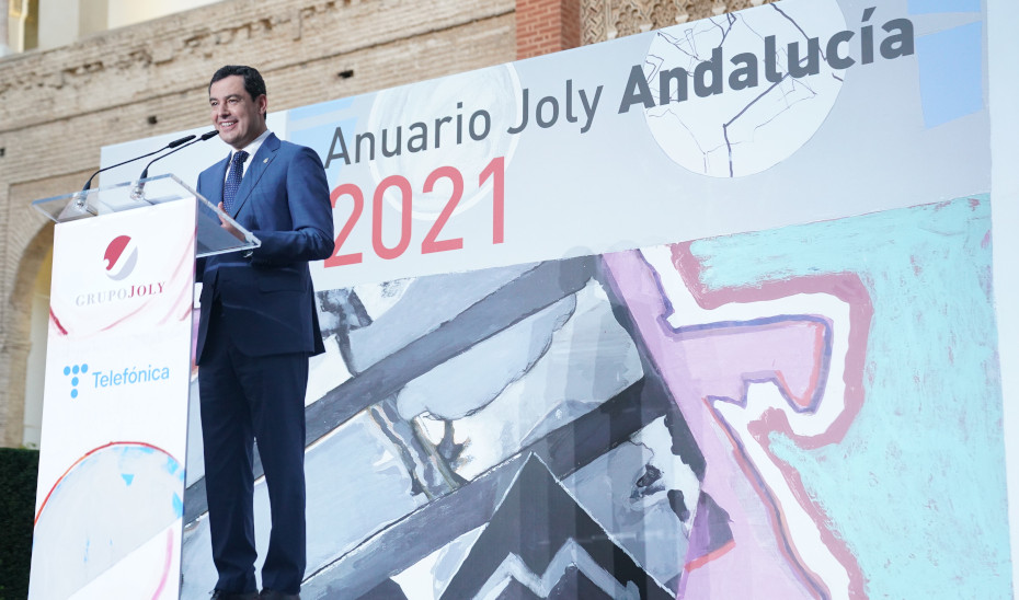 Intervención de Juanma Moreno en la presentación del Anuario Joly Andalucía